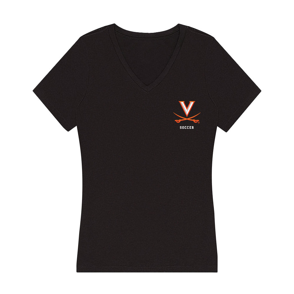Virginia - NCAA Men's Soccer : Caleb Tunks - Women's V-Neck T-Shirt-0
