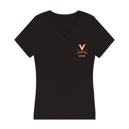 Virginia - NCAA Men's Soccer : Caleb Tunks - Women's V-Neck T-Shirt-0
