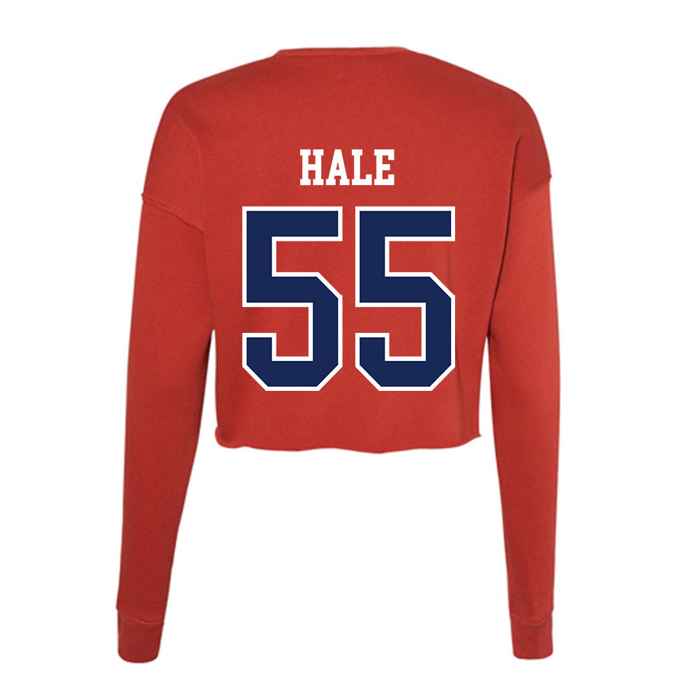 Arizona - NCAA Football : Nate Hale - Women's Cropped Crew Fleece-1