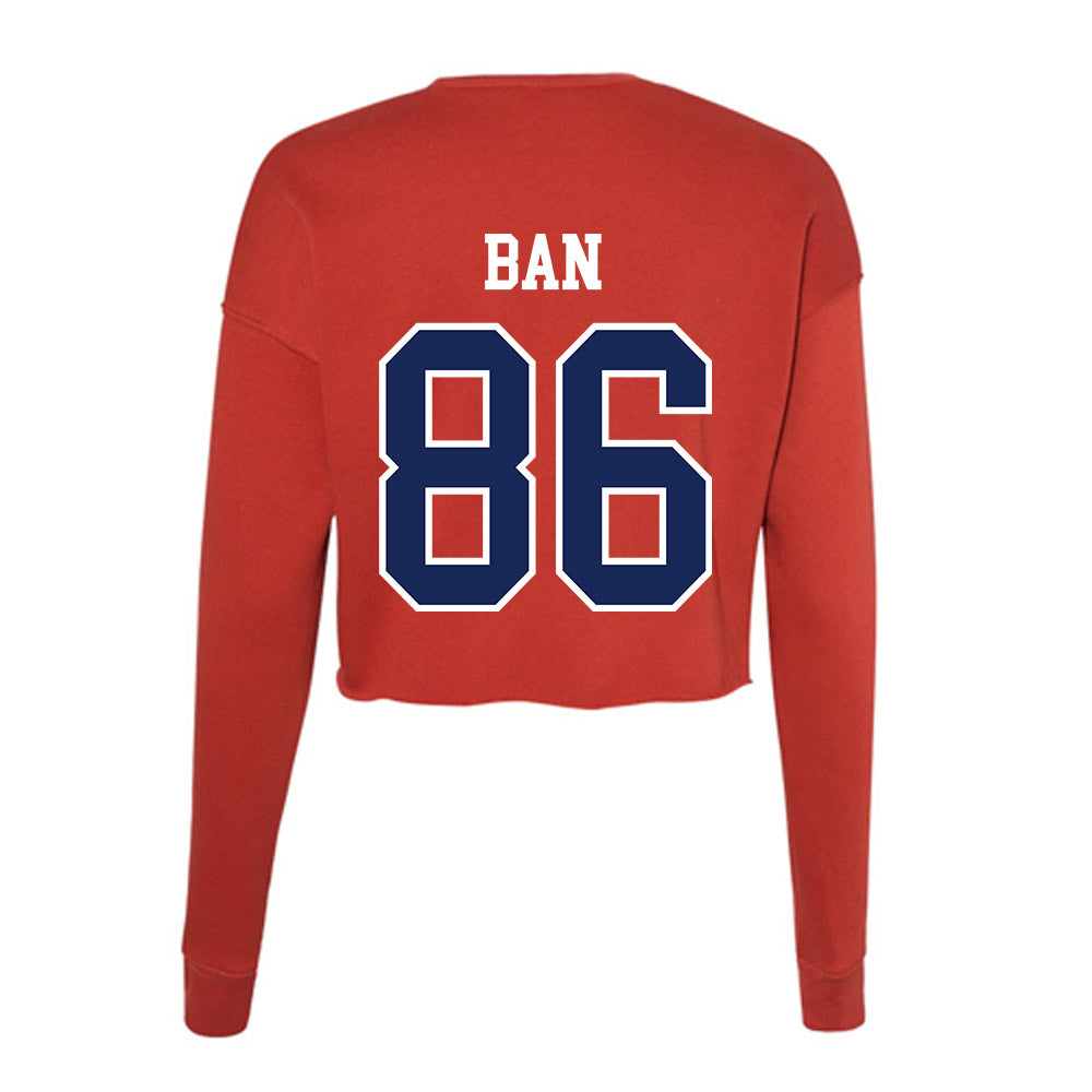 Arizona - NCAA Football : Arthur Ban - Women's Cropped Crew Fleece-1