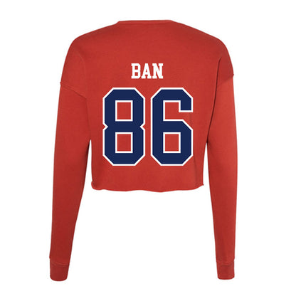 Arizona - NCAA Football : Arthur Ban - Women's Cropped Crew Fleece-1