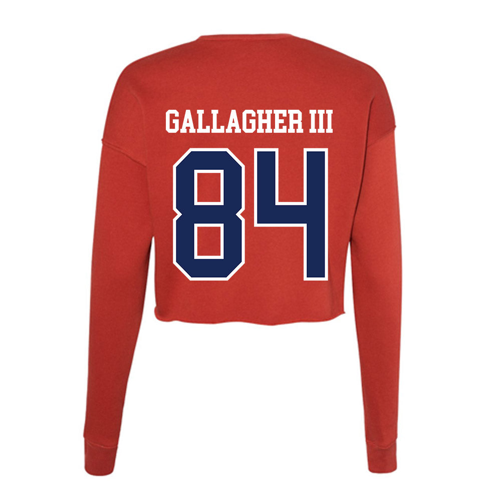 Arizona - NCAA Football : Rodney Gallagher III - Women's Cropped Crew Fleece-1