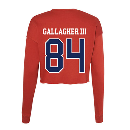 Arizona - NCAA Football : Rodney Gallagher III - Women's Cropped Crew Fleece-1