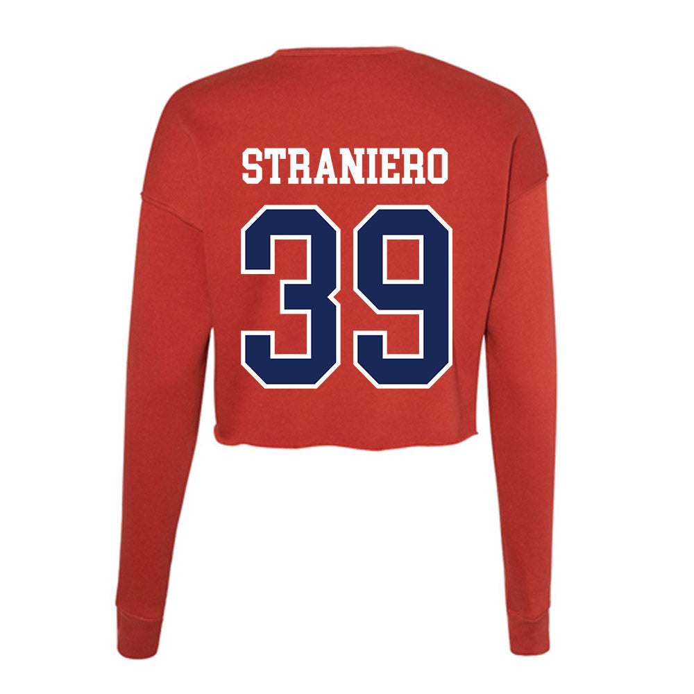 Arizona - NCAA Baseball : Nolan Straniero - Women's Cropped Crew Fleece-1