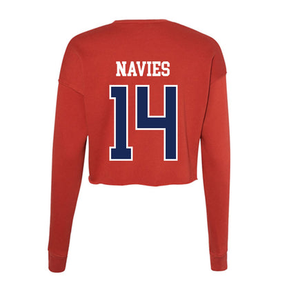 Arizona - NCAA Football : Hannibal Navies - Women's Cropped Crew Fleece-1