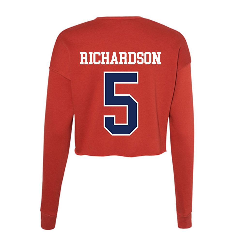 Arizona - NCAA Football : Gio Richardson - Classic Shersey Women's Cropped Crew Fleece-1
