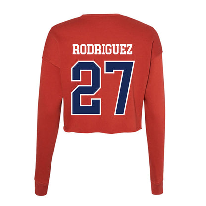Arizona - NCAA Baseball : Dominic Rodriguez - Women's Cropped Crew Fleece-1