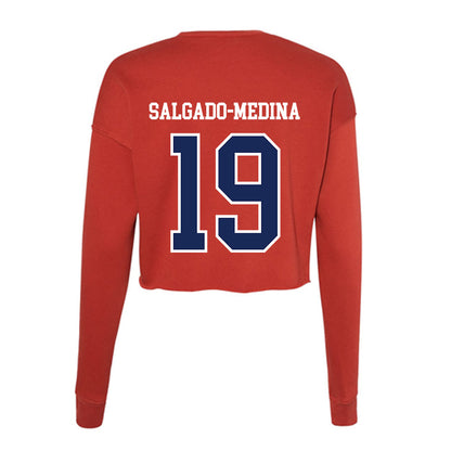 Arizona - NCAA Football : Michael Salgado-Medina - Women's Cropped Crew Fleece-1
