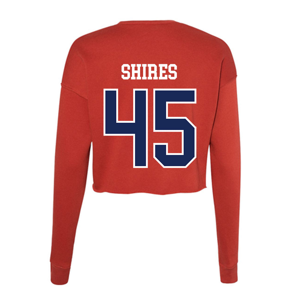 Arizona - NCAA Beach Volleyball : Tylee Shires - Women's Cropped Crew Fleece-1