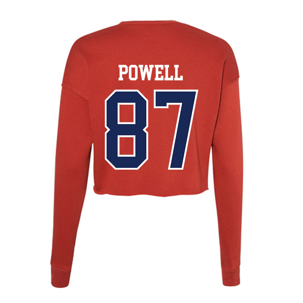 Arizona - NCAA Football : Tyler Powell - Women's Cropped Crew Fleece-1