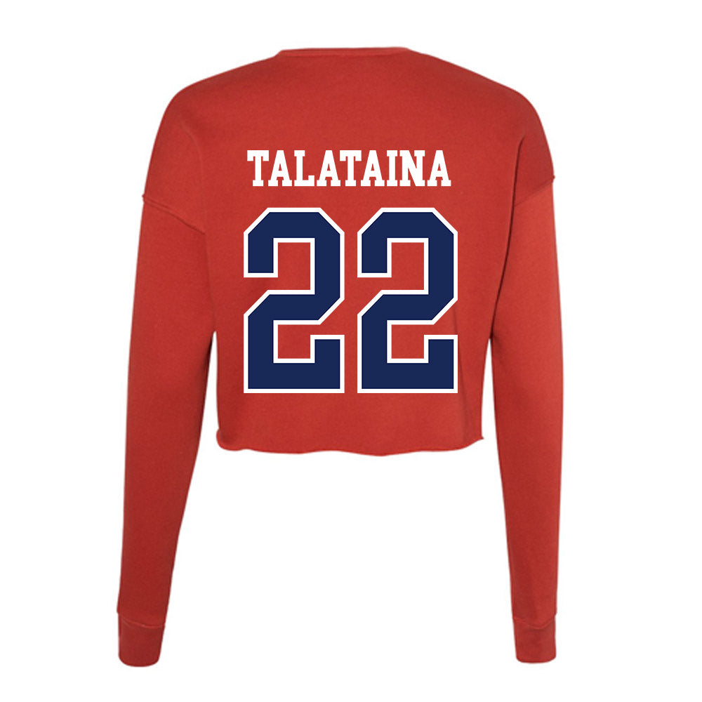 Arizona - NCAA Softball : Sinalei Talataina - Women's Cropped Crew Fleece-1