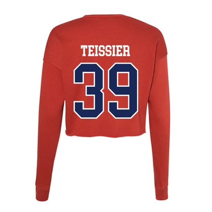 Arizona - NCAA Football : Lachlan Teissier - Women's Cropped Crew Fleece-1