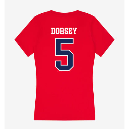 Arizona - NCAA Women's Soccer : Trinity Dorsey - Women's V-Neck T-Shirt-1