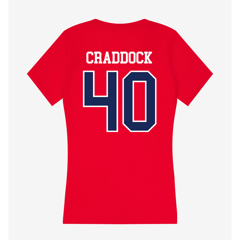 Arizona - NCAA Football : Brandon Craddock - Women's V-Neck T-Shirt-1