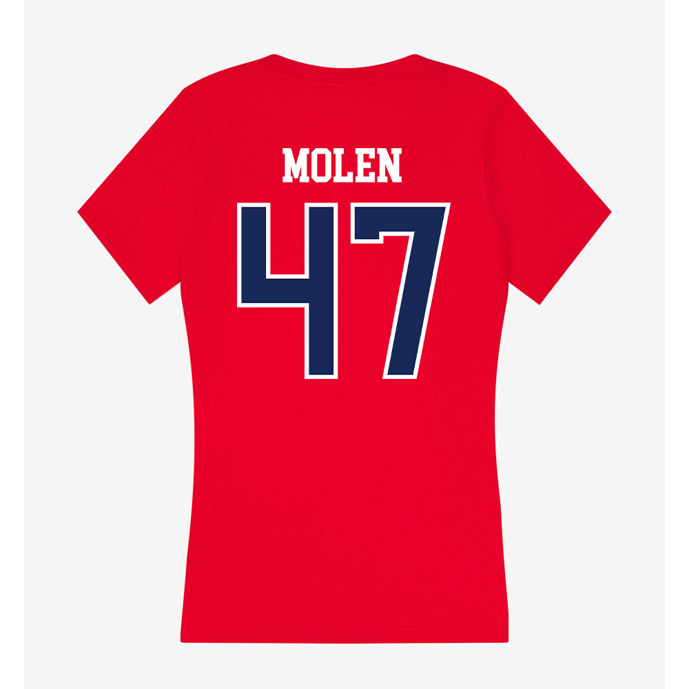 Arizona - NCAA Football : Broden Molen - Women's V-Neck T-Shirt-1