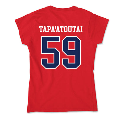 Arizona - NCAA Football : Rhino Tapa'atoutai - Soft Style Women’s T-Shirt-1