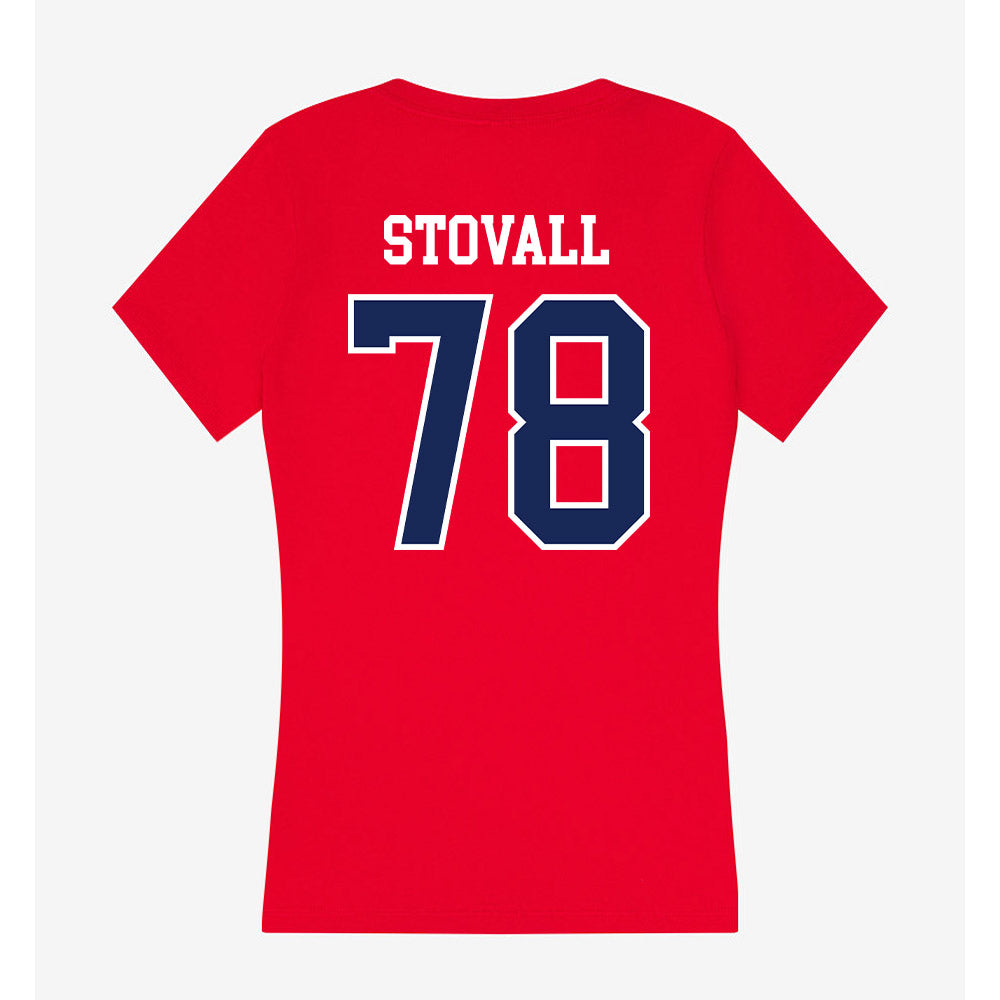 Arizona - NCAA Football : Grayson Stovall - Women's V-Neck T-Shirt-1