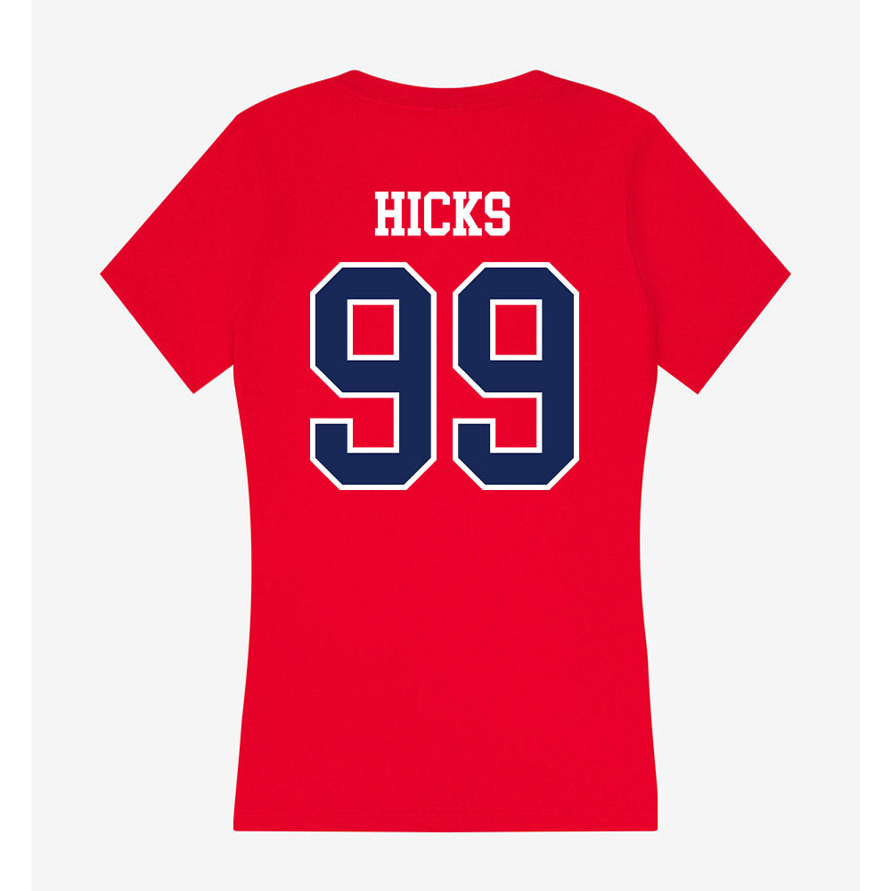 Arizona - NCAA Baseball : Garrett Hicks - Women's V-Neck T-Shirt-1