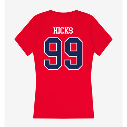 Arizona - NCAA Baseball : Garrett Hicks - Women's V-Neck T-Shirt-1