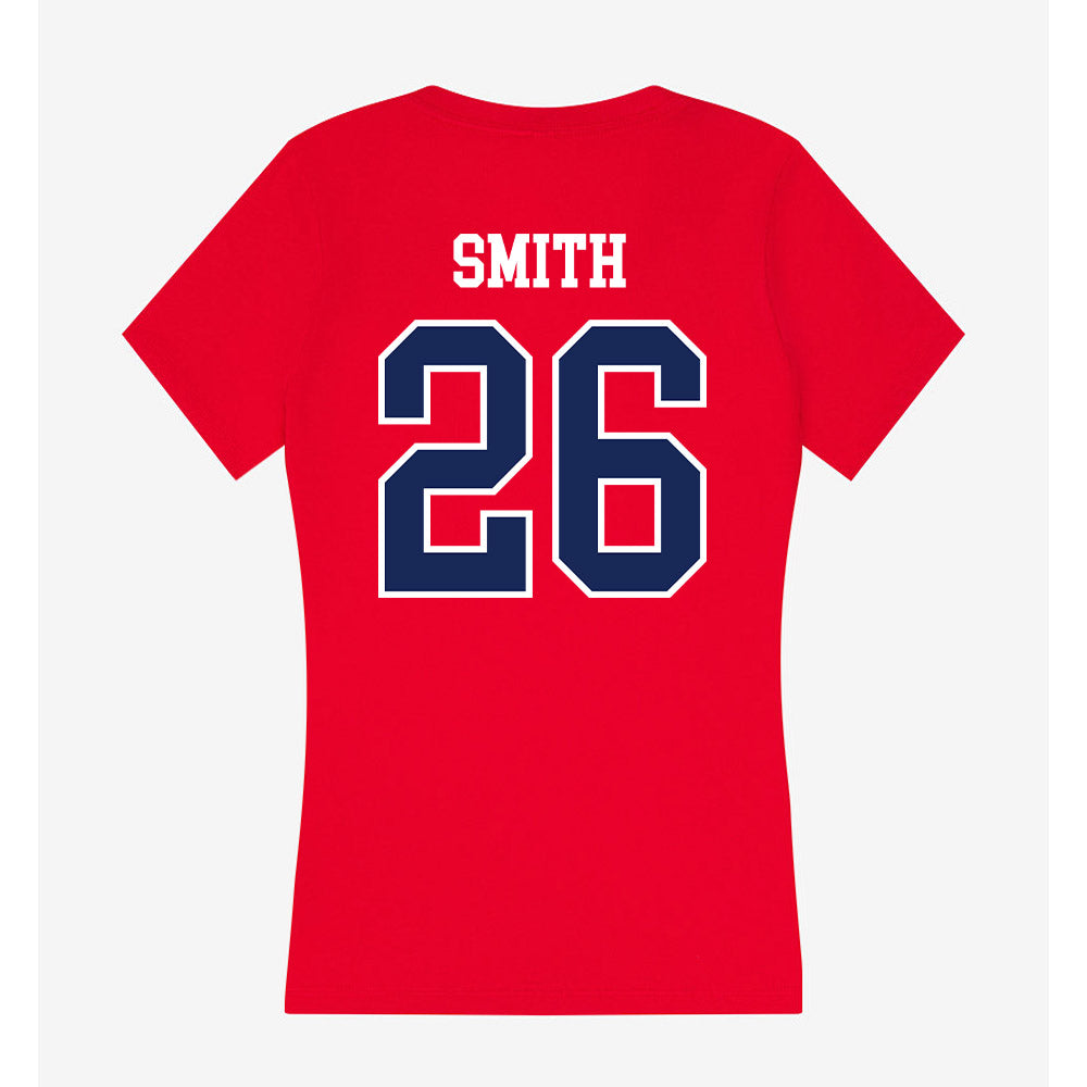 Arizona - NCAA Women's Soccer : Taylor Smith - Women's V-Neck T-Shirt-1
