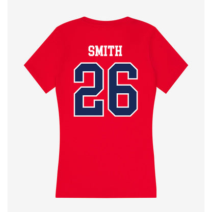 Arizona - NCAA Women's Soccer : Taylor Smith - Women's V-Neck T-Shirt-1