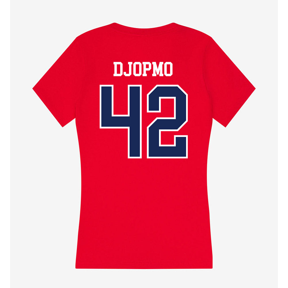 Arizona - NCAA Men's Basketball : Sven Djopmo - Women's V-Neck T-Shirt-1