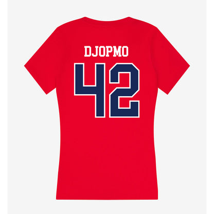 Arizona - NCAA Men's Basketball : Sven Djopmo - Women's V-Neck T-Shirt-1