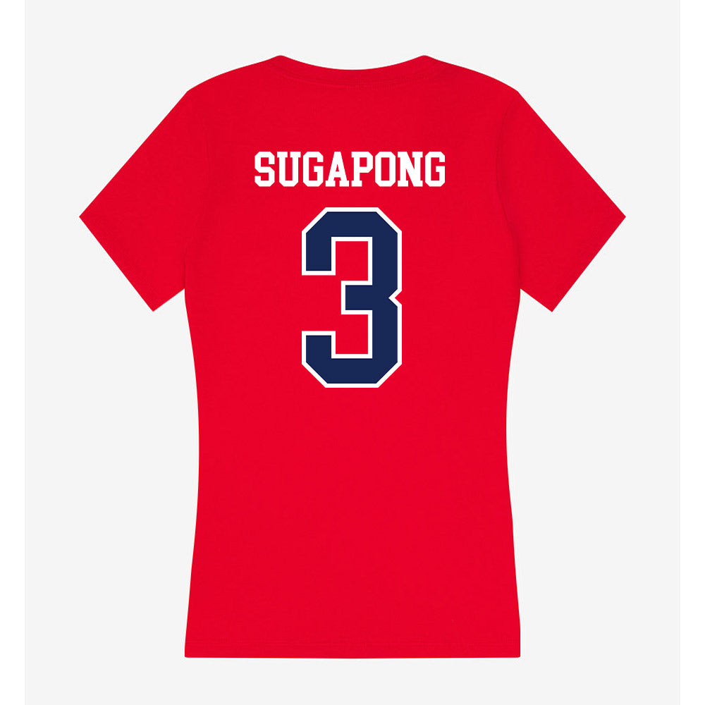 Arizona - NCAA Women's Basketball : Sumayah Sugapong - Women's V-Neck T-Shirt-1