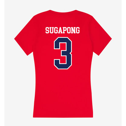 Arizona - NCAA Women's Basketball : Sumayah Sugapong - Women's V-Neck T-Shirt-1