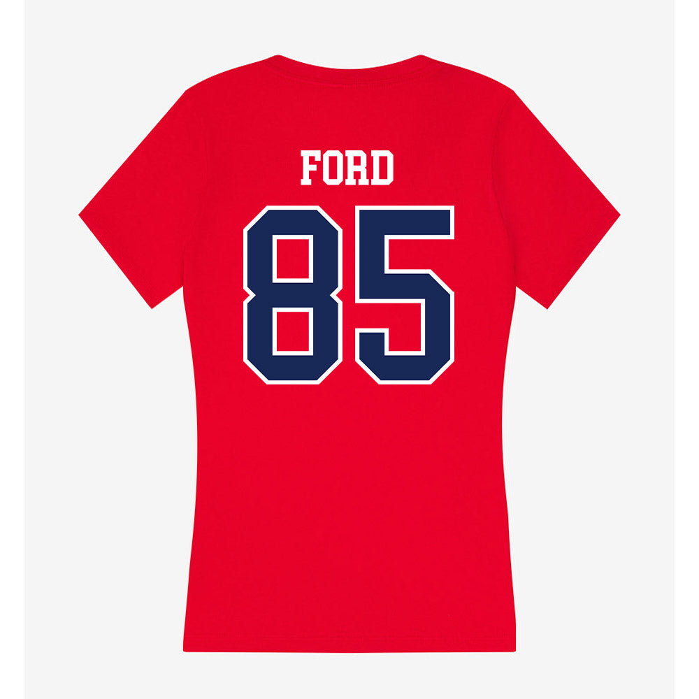 Arizona - NCAA Football : Kellan Ford - Women's V-Neck T-Shirt-1