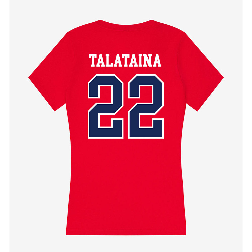Arizona - NCAA Softball : Sinalei Talataina - Women's V-Neck T-Shirt-1
