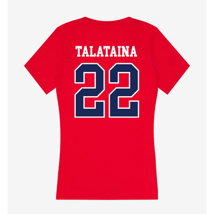 Arizona - NCAA Softball : Sinalei Talataina - Women's V-Neck T-Shirt-1