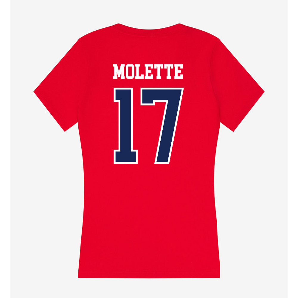Arizona - NCAA Football : Lee Molette - Women's V-Neck T-Shirt-1