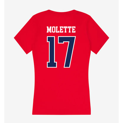 Arizona - NCAA Football : Lee Molette - Women's V-Neck T-Shirt-1