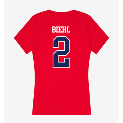 Arizona - NCAA Softball : Tayler Biehl - Women's V-Neck T-Shirt-1