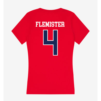 Arizona - NCAA Women's Volleyball : Maya Flemister - Women's V-Neck T-Shirt-1