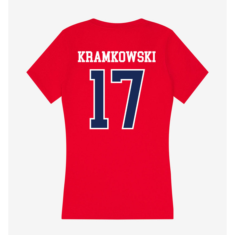 Arizona - NCAA Baseball : Owen Kramkowski - Women's V-Neck T-Shirt-1