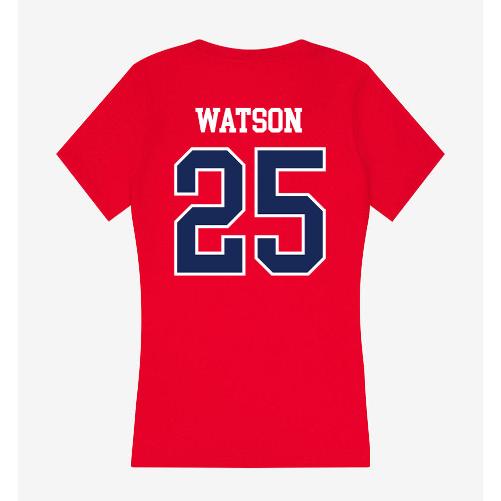Arizona - NCAA Football : Zuri Watson - Women's V-Neck T-Shirt-1