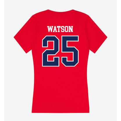 Arizona - NCAA Football : Zuri Watson - Women's V-Neck T-Shirt-1