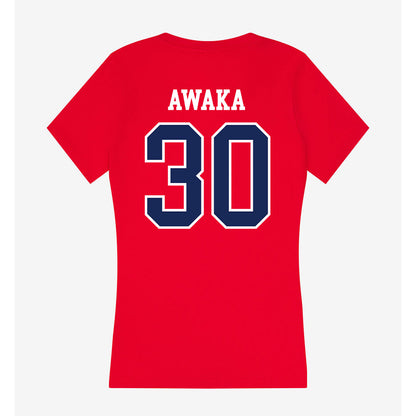 Arizona - NCAA Men's Basketball : Tobe Awaka - Women's V-Neck T-Shirt-1