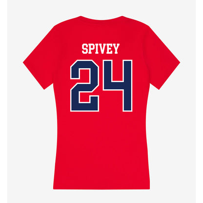 Arizona - NCAA Football : Kingston Spivey - Women's V-Neck T-Shirt-1