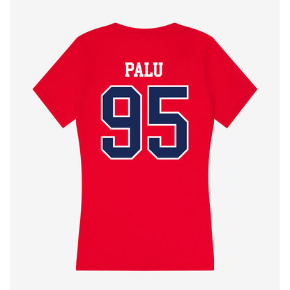 Arizona - NCAA Football : Leroy Palu - Women's V-Neck T-Shirt-1
