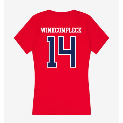 Arizona - NCAA Beach Volleyball : Reece Winkcompleck - Women's V-Neck T-Shirt-1