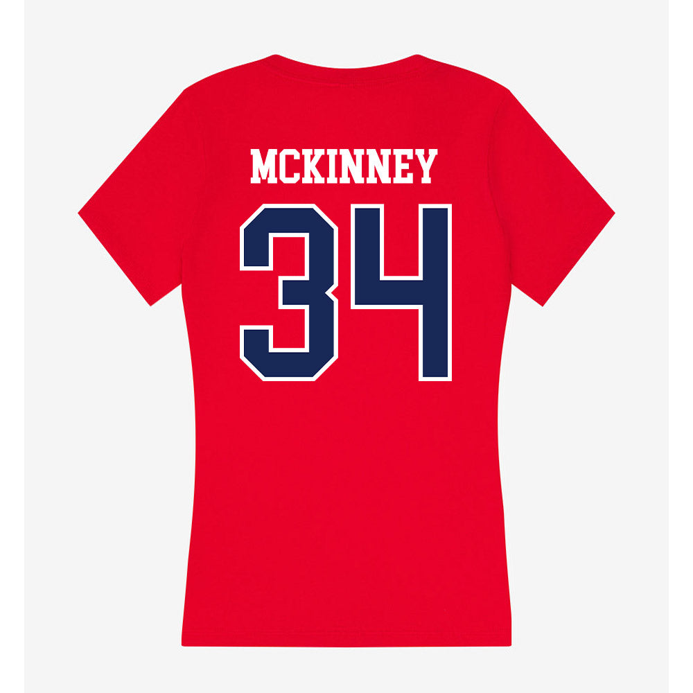 Arizona - NCAA Baseball : Collin McKinney - Women's V-Neck T-Shirt-1
