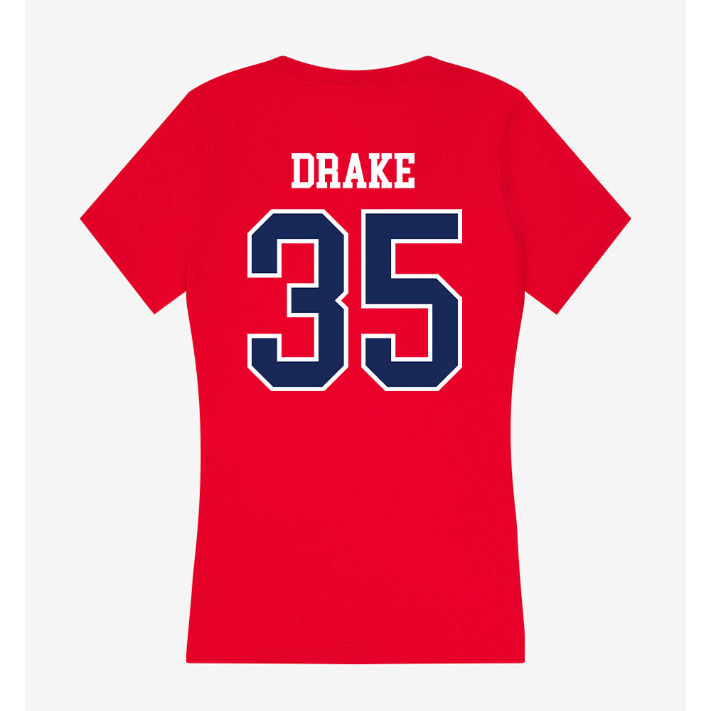 Arizona - NCAA Baseball : JT Drake - Women's V-Neck T-Shirt-1