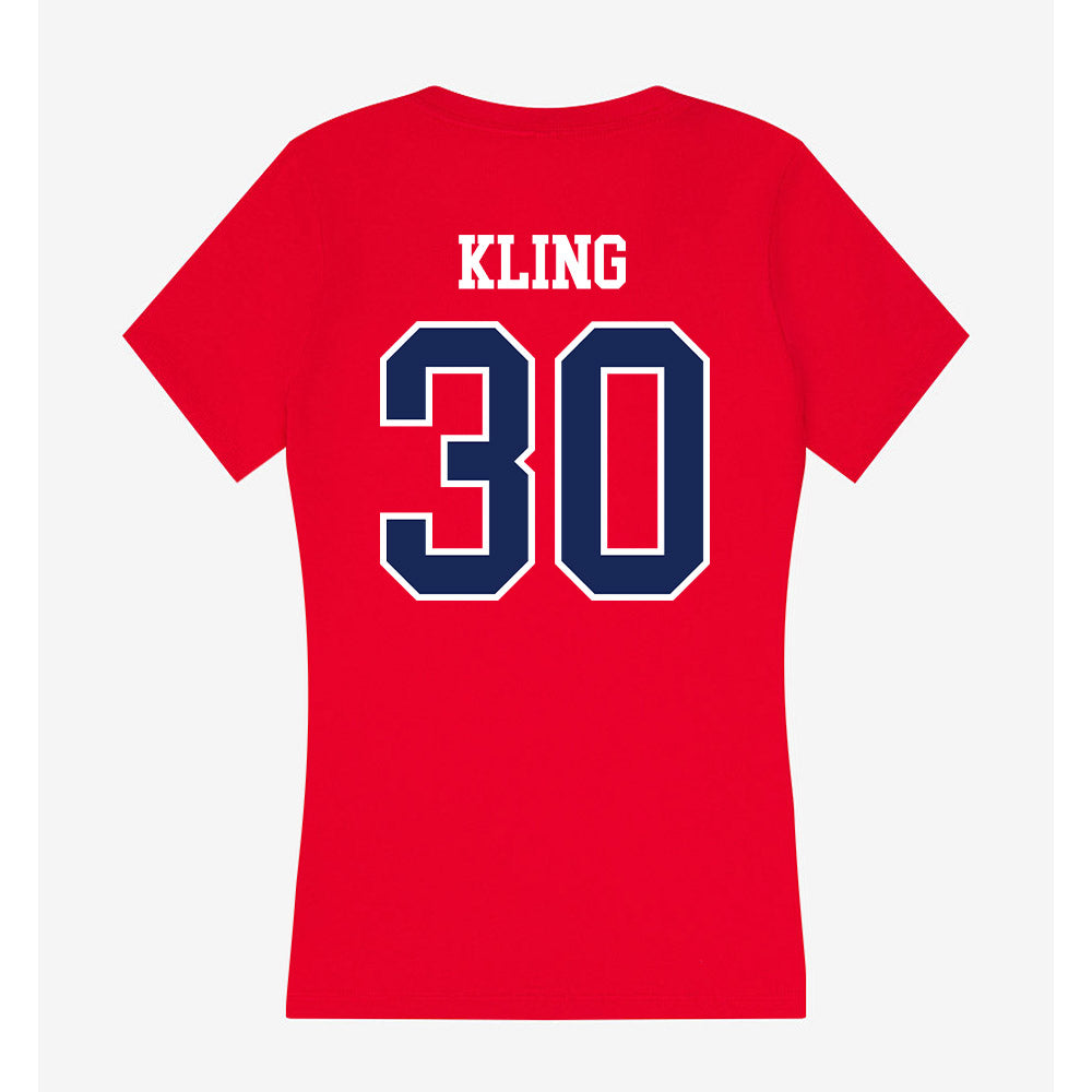 Arizona - NCAA Baseball : Corey Kling - Women's V-Neck T-Shirt-1