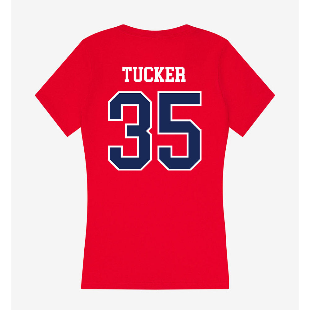 Arizona - NCAA Women's Volleyball : Journey Tucker - Women's V-Neck T-Shirt-1