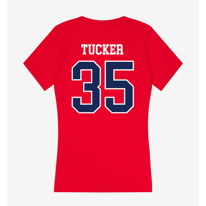 Arizona - NCAA Women's Volleyball : Journey Tucker - Women's V-Neck T-Shirt-1