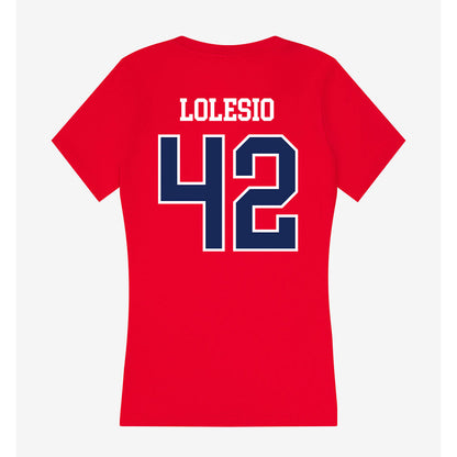 Arizona - NCAA Football : Dominic Lolesio - Women's V-Neck T-Shirt-1