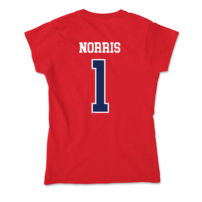 Arizona - NCAA Beach Volleyball : Leah Norris - Soft Style Women’s T-Shirt-1